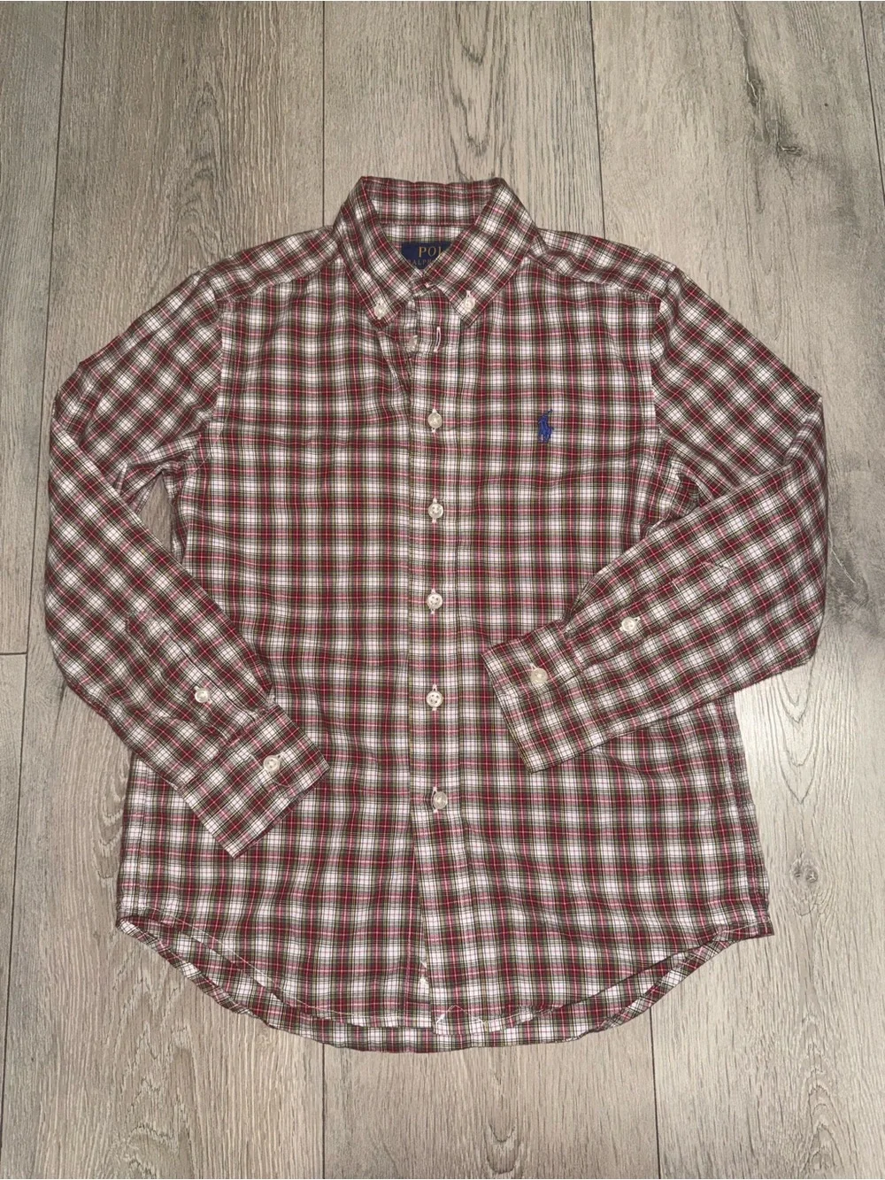 Preppy Ralph Lauren holiday Plaid Button-Down Shirt
